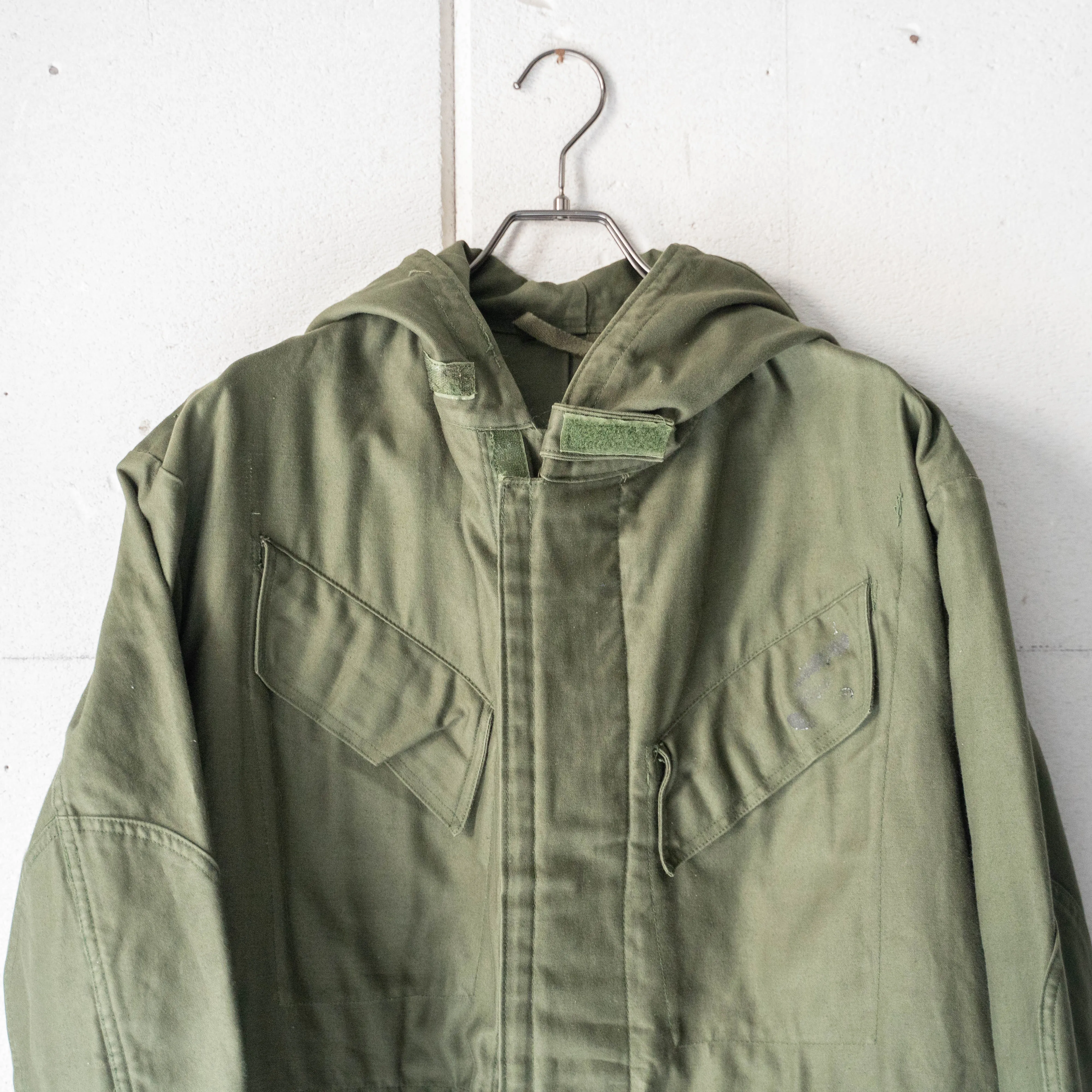 1990s Belgium military M64 hooded coat 'without epaulette''dead stock'