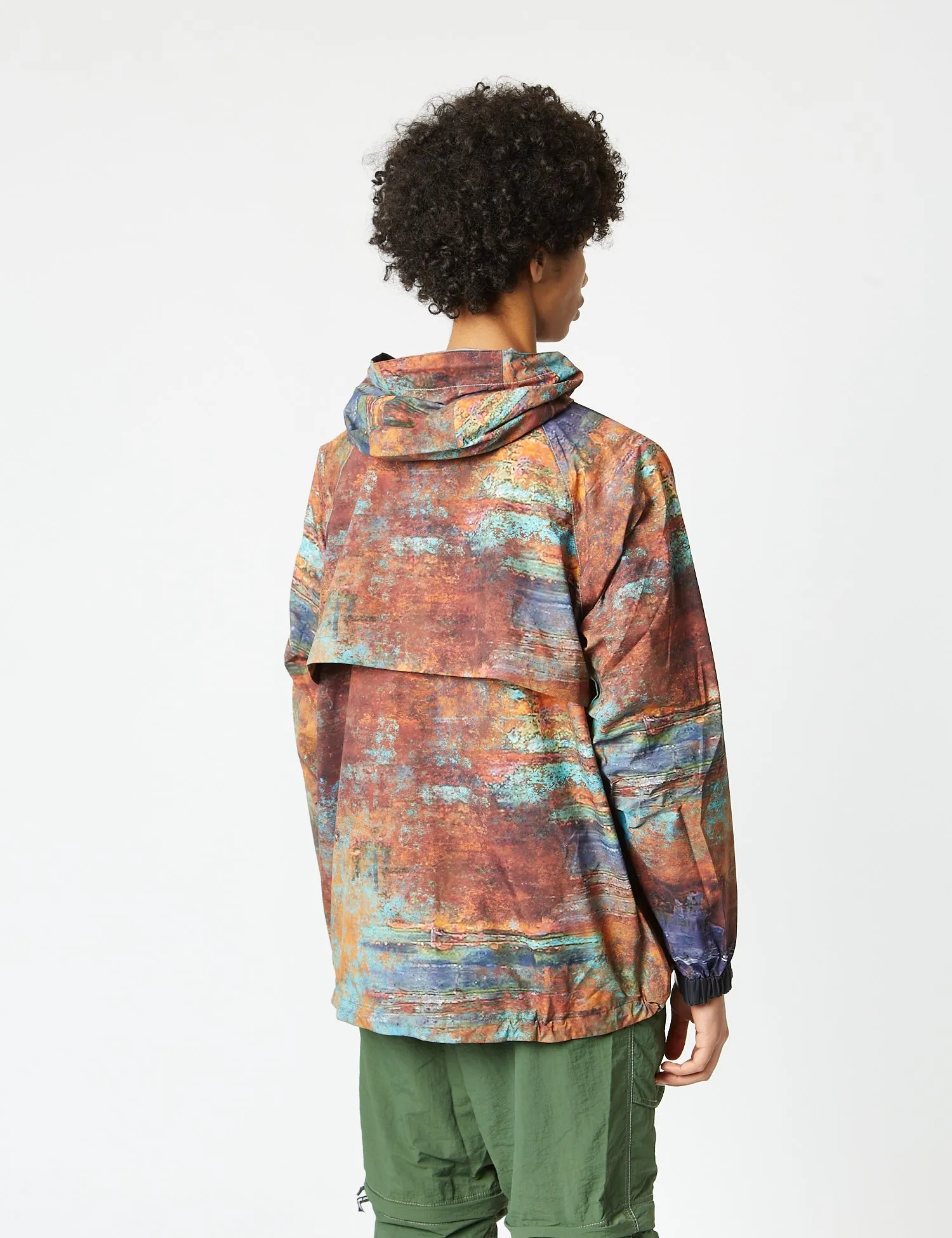 and Wander PERTEX Rain Jacket - Multi Orange/Blue