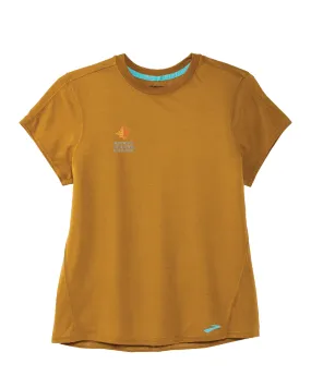 Brooks TCM Distance Short Sleeve - Heather Olive (Women's Sizing)