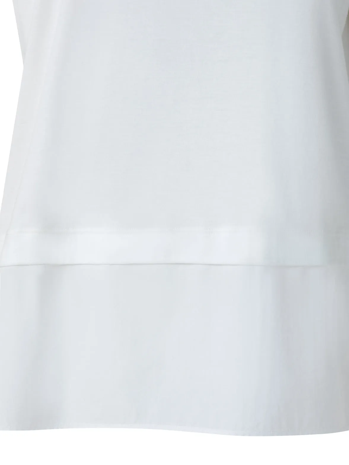 Cotton Jersey And Poplin T-Shirt