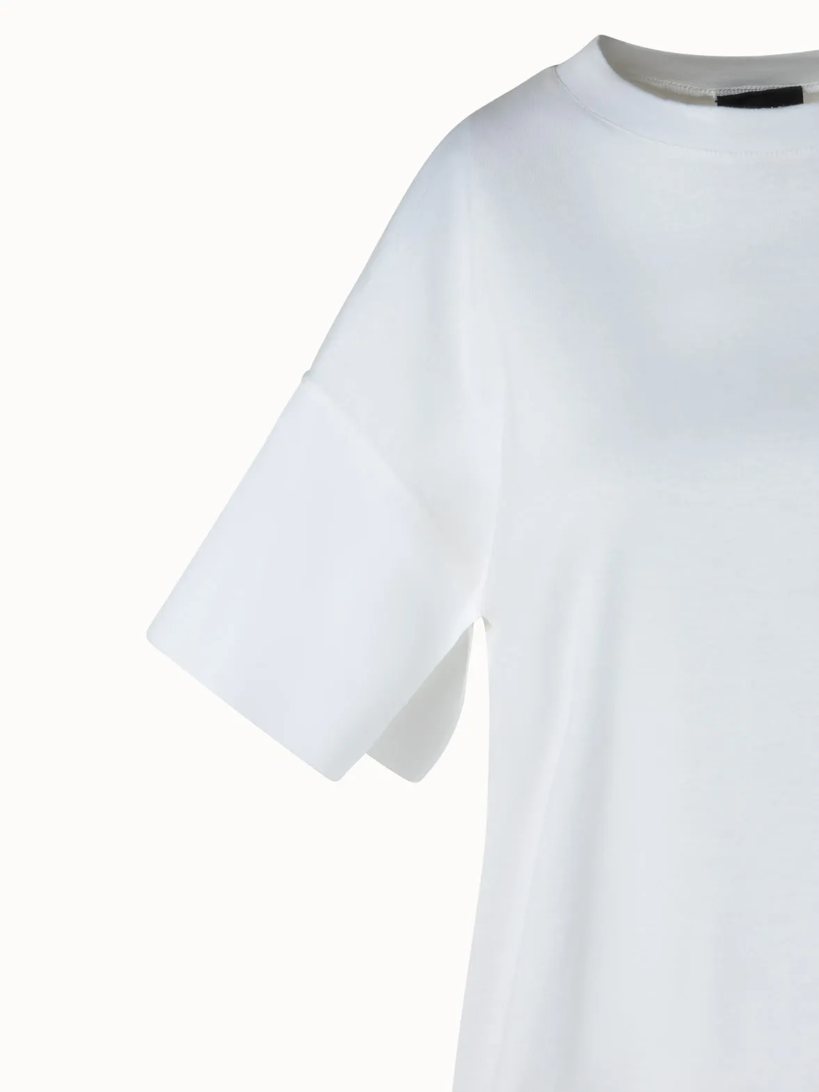 Cotton Jersey And Poplin T-Shirt