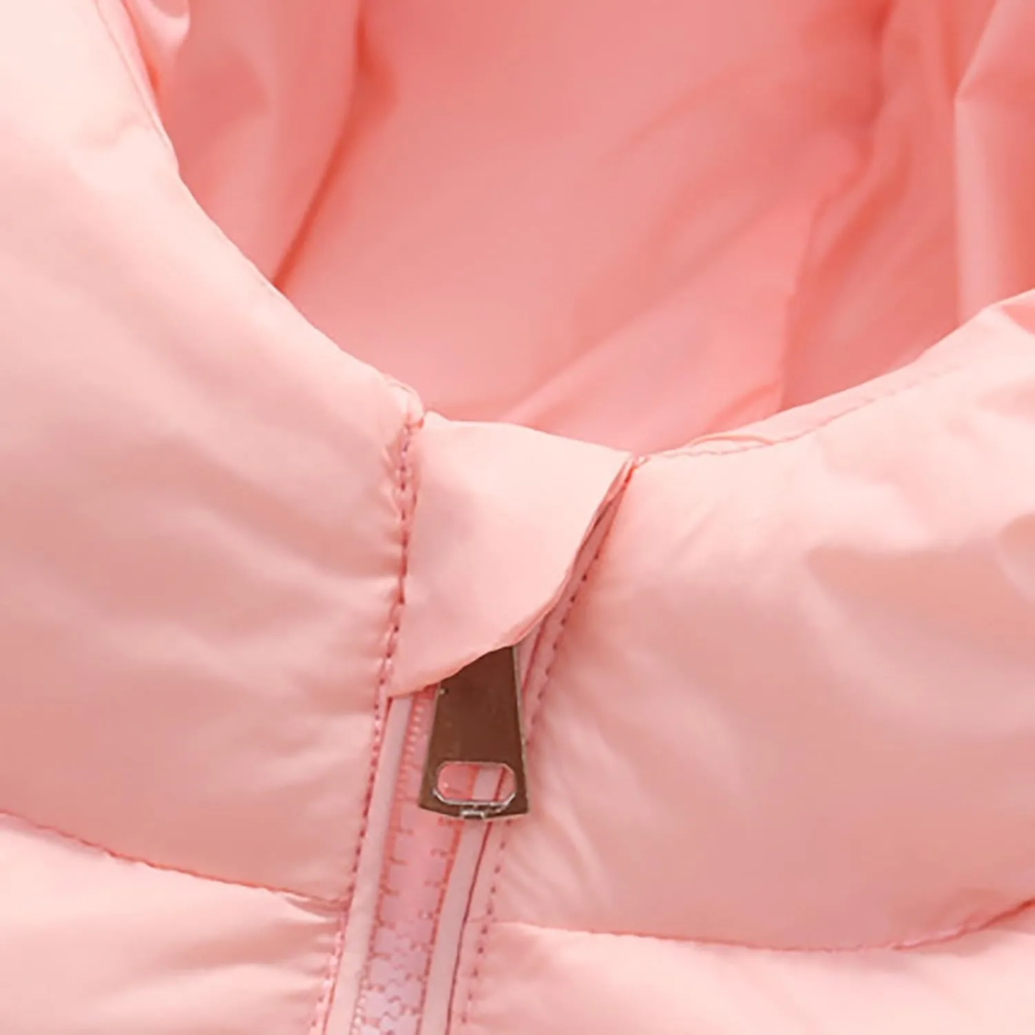 Girls Boys Down Cotton Padded Jackets Autumn Winter Kids Cotton Thicken Warm Coat Unisex Hooded Fuzzy Jacket