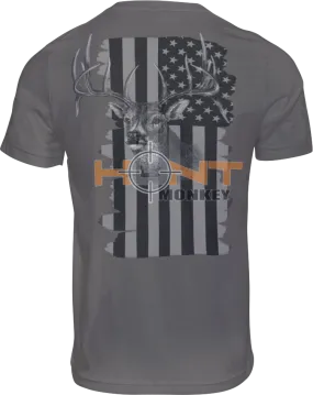 Hunt Monkey Deer Flag T-Shirt