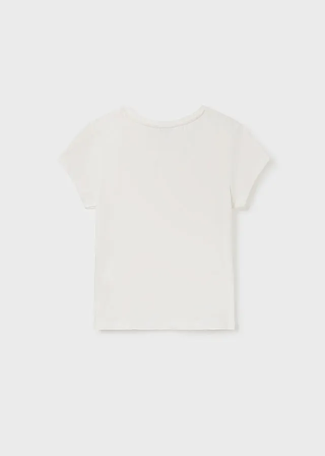 Mayoral 854 010 - White Basic Short Sleeve T-Shirt