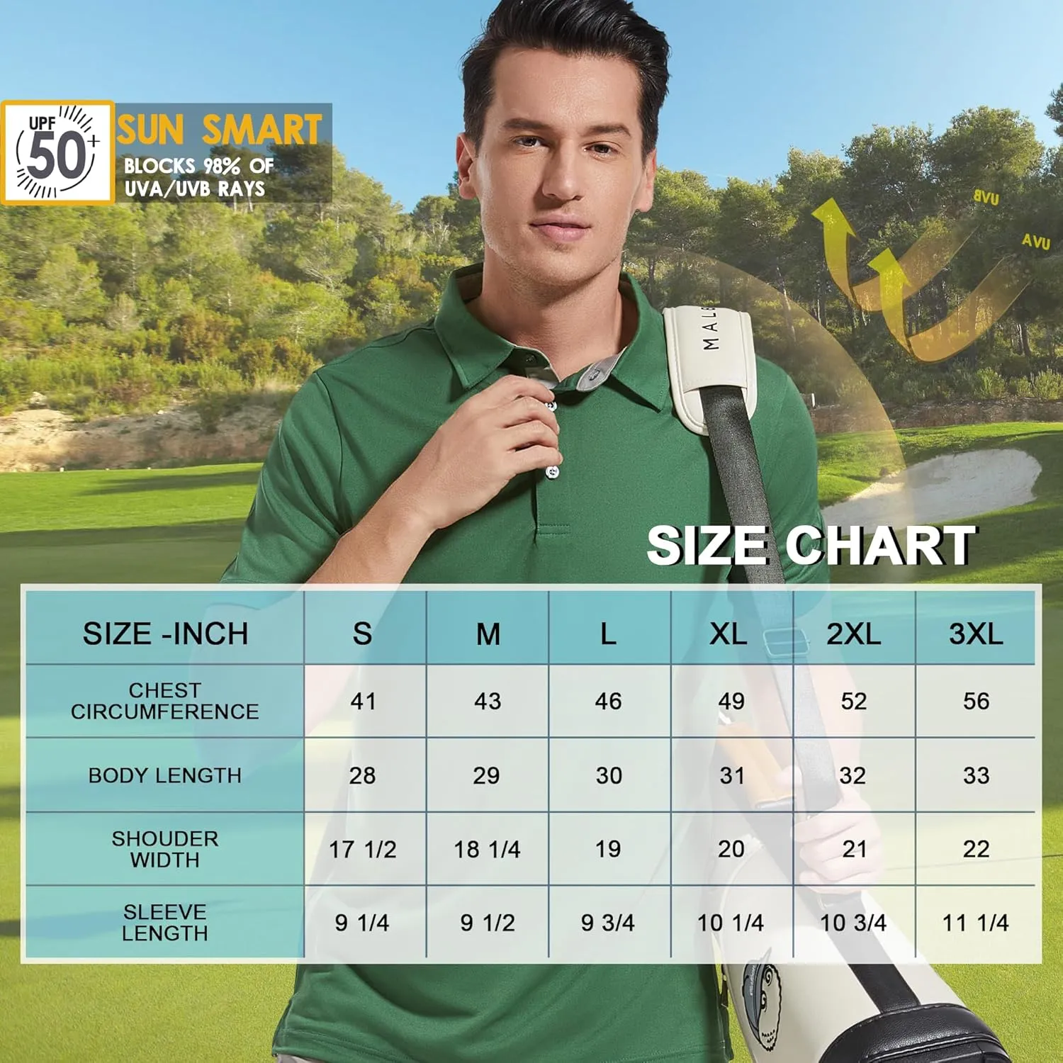 Mens Golf Shirt Short Sleeve Moisture Wicking Dry Fit Performance Solid Casual Pique Collared Golf Polo Shirts for Men