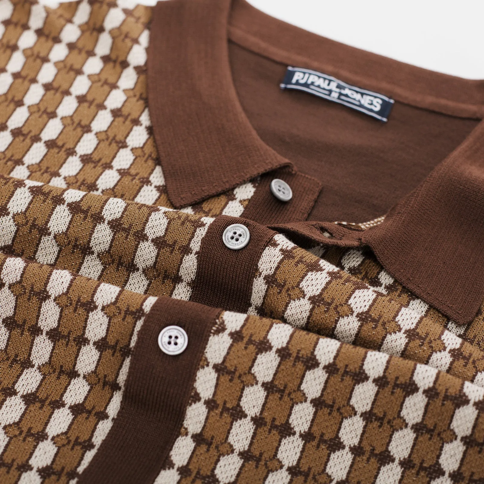 Mens Polo Shirt Short Sleeve Vintage Contrast Button Down Knitted Polo Cardigan Shirts
