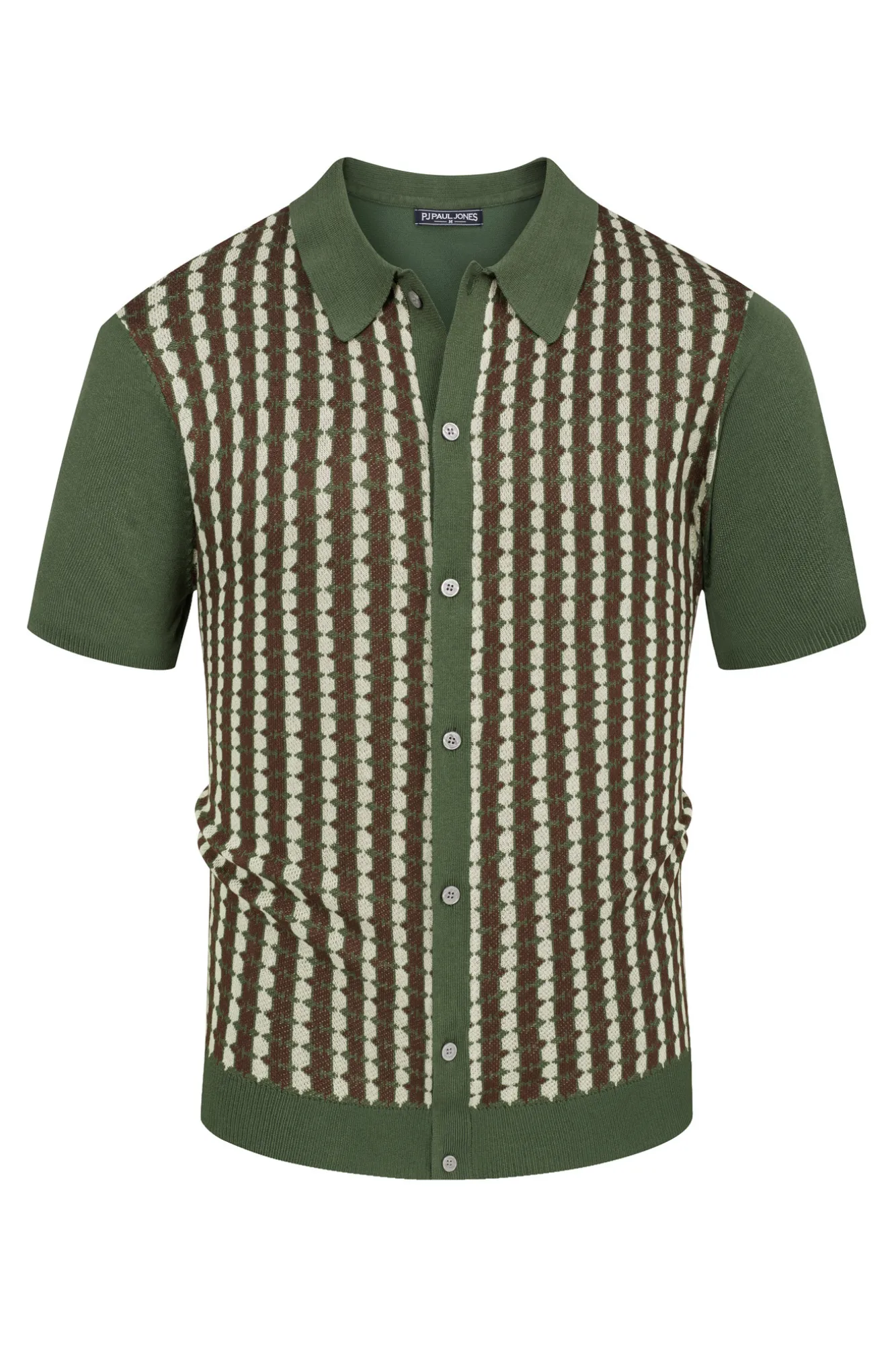 Mens Polo Shirt Short Sleeve Vintage Contrast Button Down Knitted Polo Cardigan Shirts