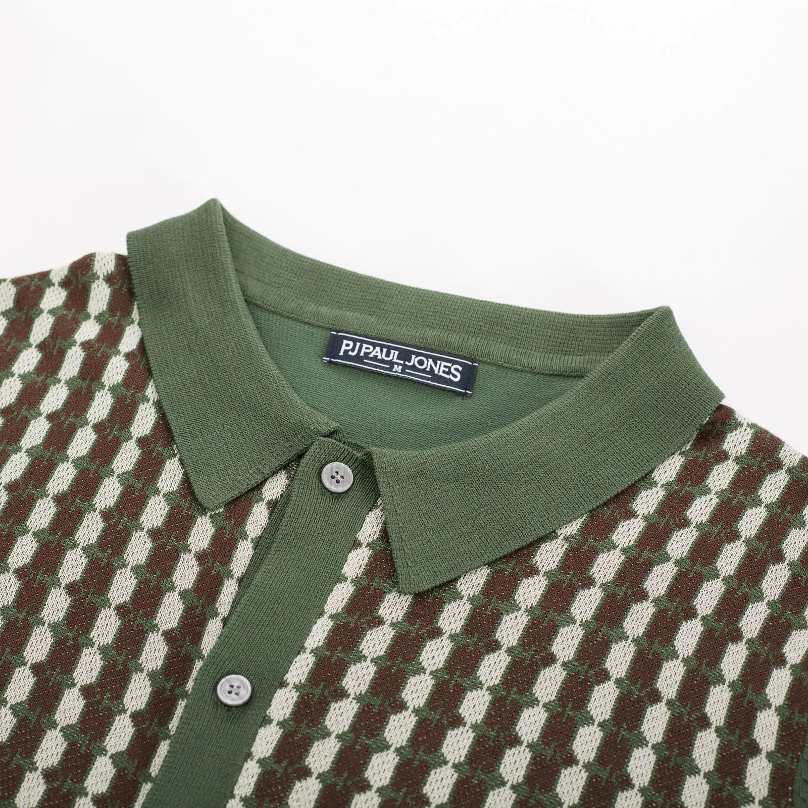 Mens Polo Shirt Short Sleeve Vintage Contrast Button Down Knitted Polo Cardigan Shirts