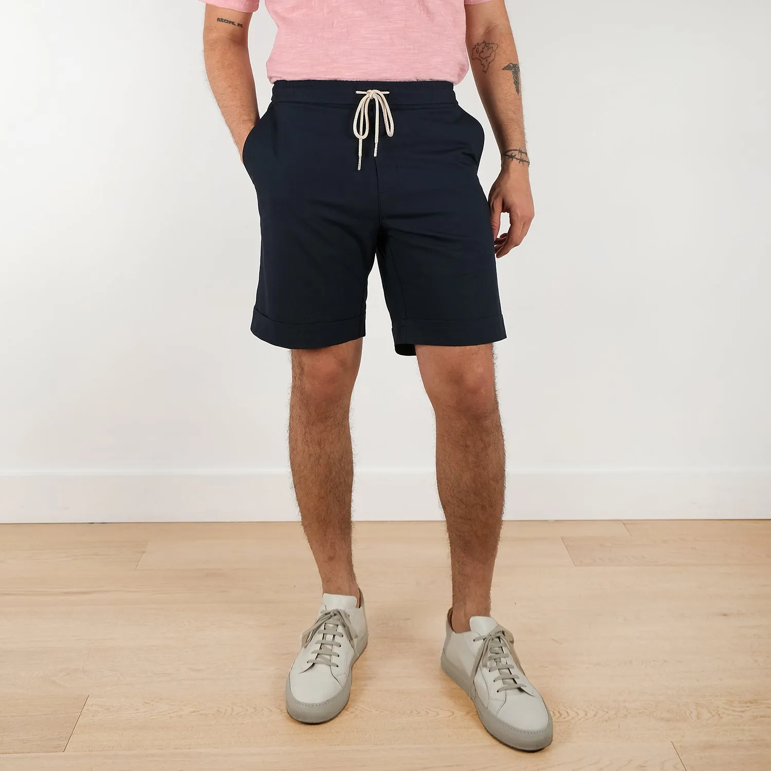 Navy Ripstop Travel Shorts