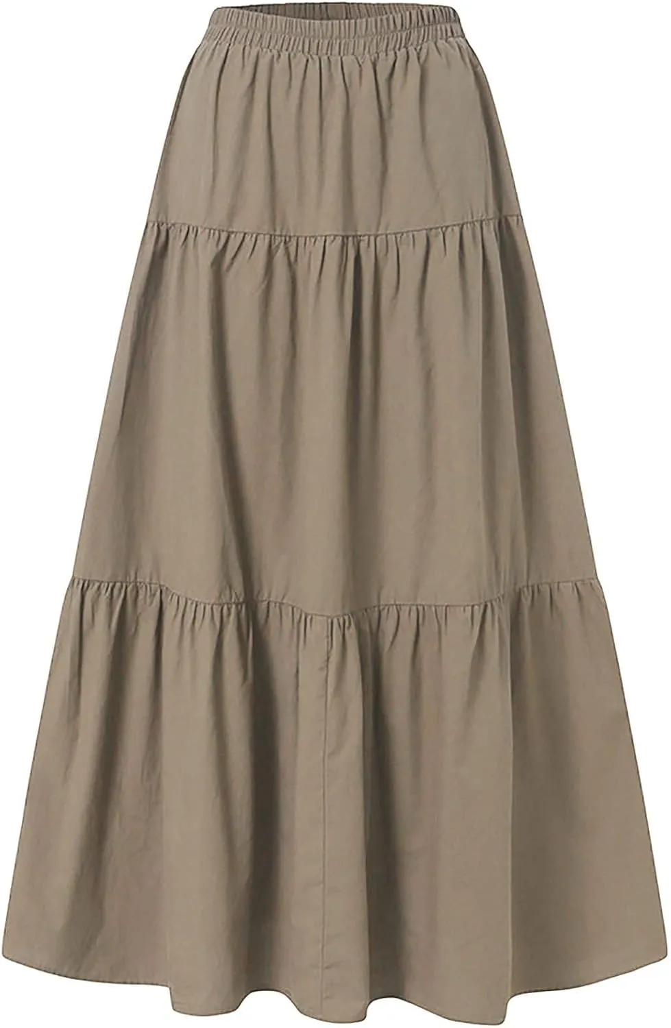 Women Long Lightweight Layered Skirt Party Night High Waist Pleated A Line Swing Skirt Maternity Pencil Skirt