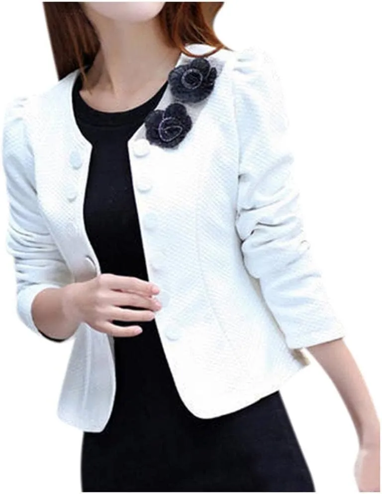 Women's Elegant Slim Fit Double Breasted Jacket Tweed Inlaid Plaid Check Long Sleeved Coat Blazer Vintage Outwear