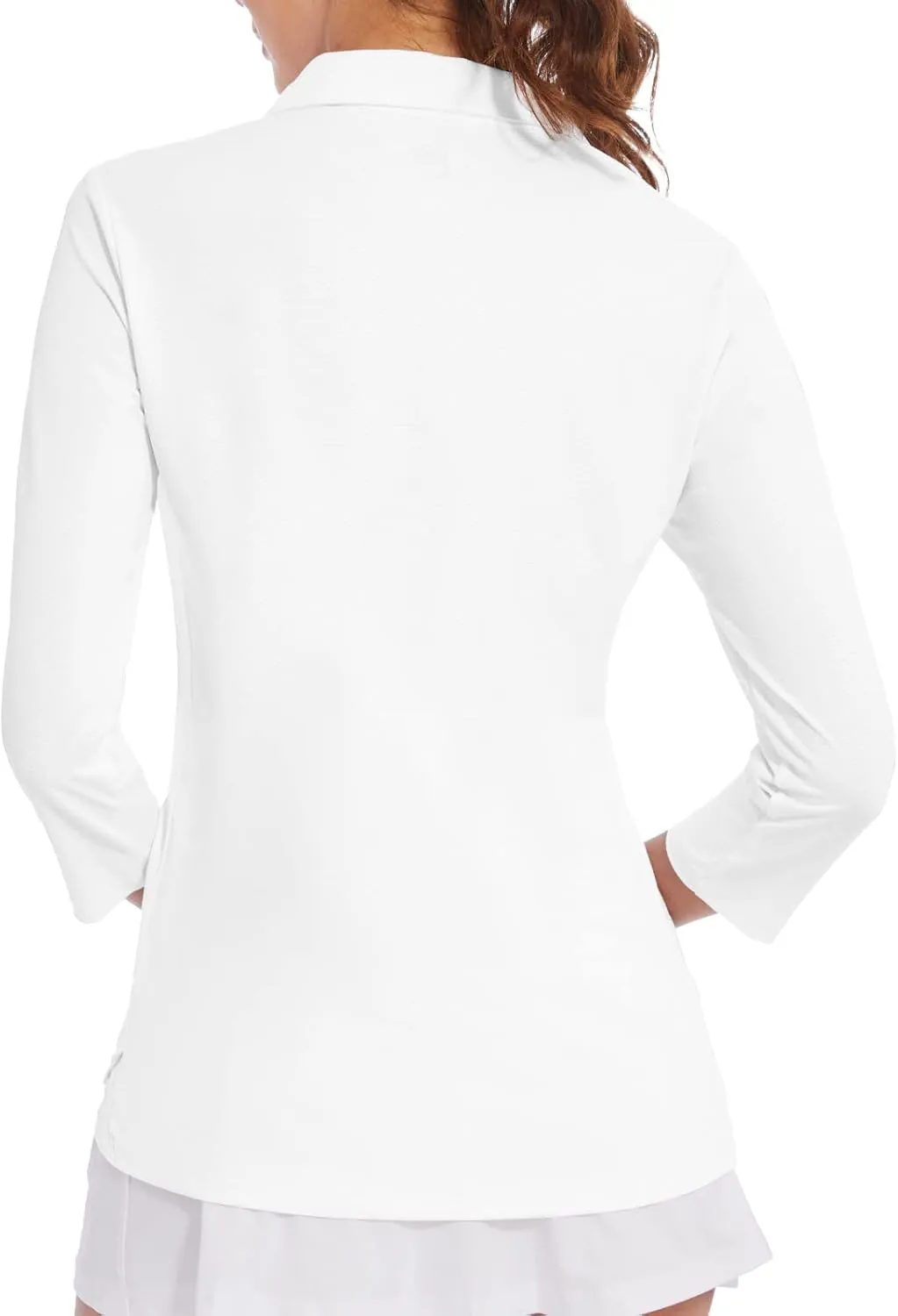 Women's Polo Shirt 3/4 Long Sleeve Golf Quick Dry T Shirts UPF 50  Athletic Casual Work Shirts Tops for Women